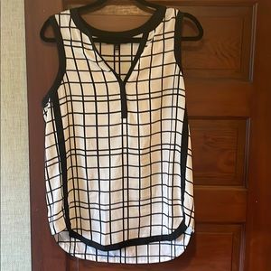 Windowpane blouse
